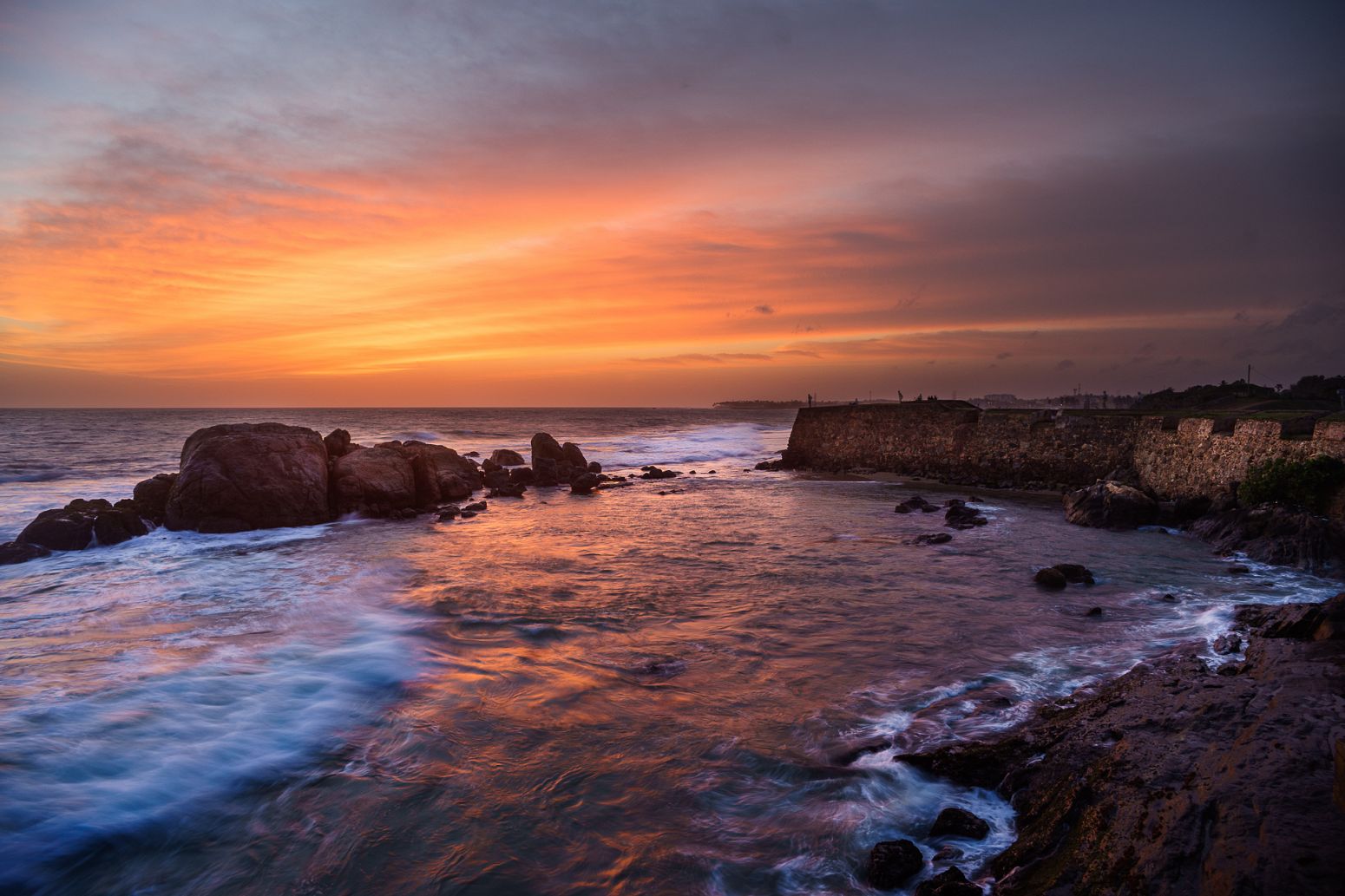 Sunset over Galle Fort, Sri Lanka